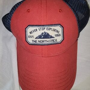 The North Face Navy and Red Cap
